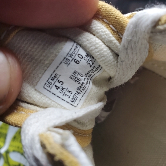 Vans Shoes Men 4.5 Women 6 Off The Wall Unisex Old Skool Classic Skate Yellow - Picture 10 of 12